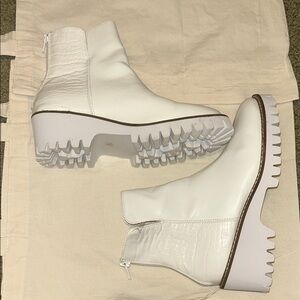 White Ankle Boots